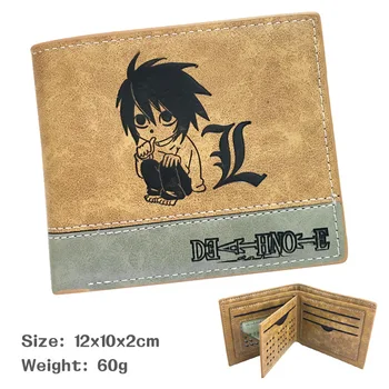 

Personalized creative modern wallet death note pen bag anime night God moon anime men and women embossed Pu Wallet