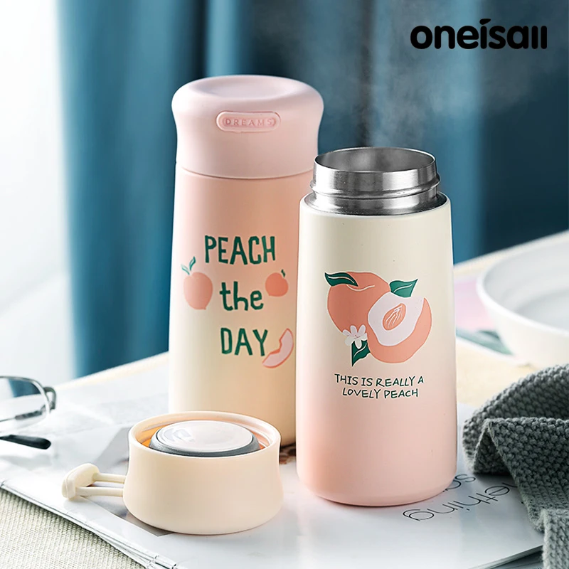 

Creative Girl Vacuum Flask Simple Portable Student Large Capacity Water Bottle Vacuum Flask Couple Cup