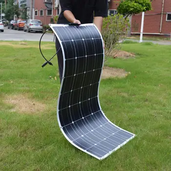 Dokio 2PCS 12V 100W Flexible Monocrystalline Solar Panel For Car Battery & Boat & Home 200w 300w 1000w 18V Solar Panel China 3