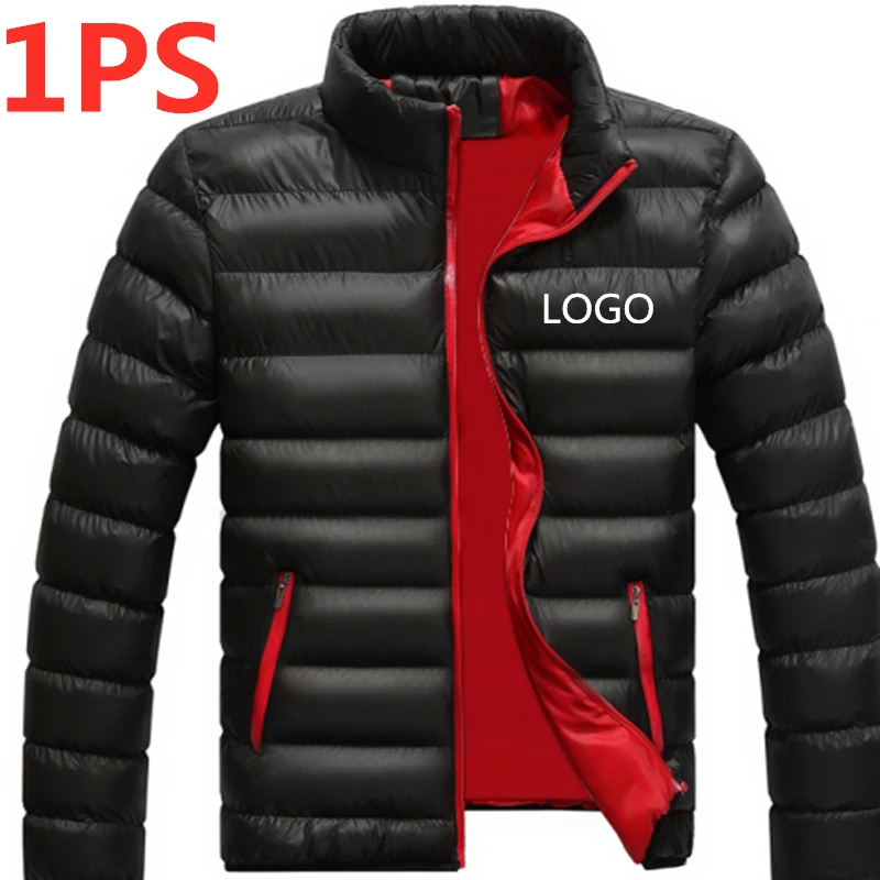 1 шт., новинка, модный пуховик, мужской зимний теплый пуховик, хлопок, на молнии, мужской светильник, в стиле хип-хоп, верхняя одежда, водонепроницаемый, уплотненный