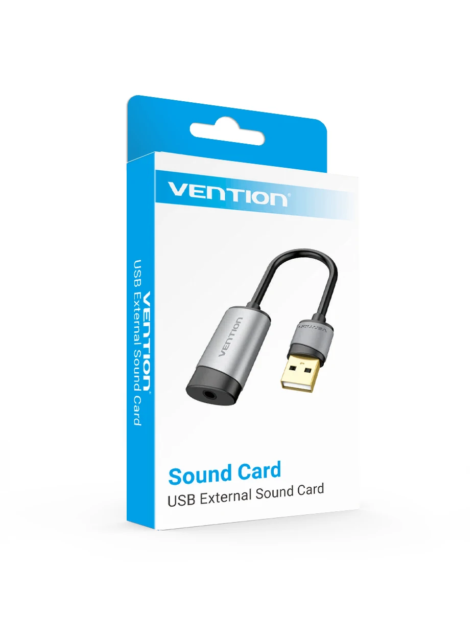 Vention USB внешняя звуковая карта USB к разъему AUX 3,5 мм адаптер для наушников аудио микрофон звуковая карта 5,1 Бесплатный привод для компьютера ноутбука