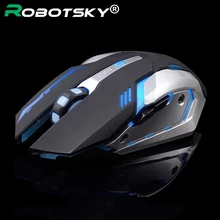 Новая D9 игровая беспроводная мышь, профессиональная 6 кнопок, поддержка 2000 dpi, эргономичная подсветка, Офисная мышь для настольного компьютера, ноутбука