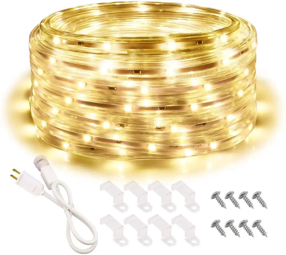

120V led strip lights decoration for wall bedroom waterproof indoor outdoor led rope light