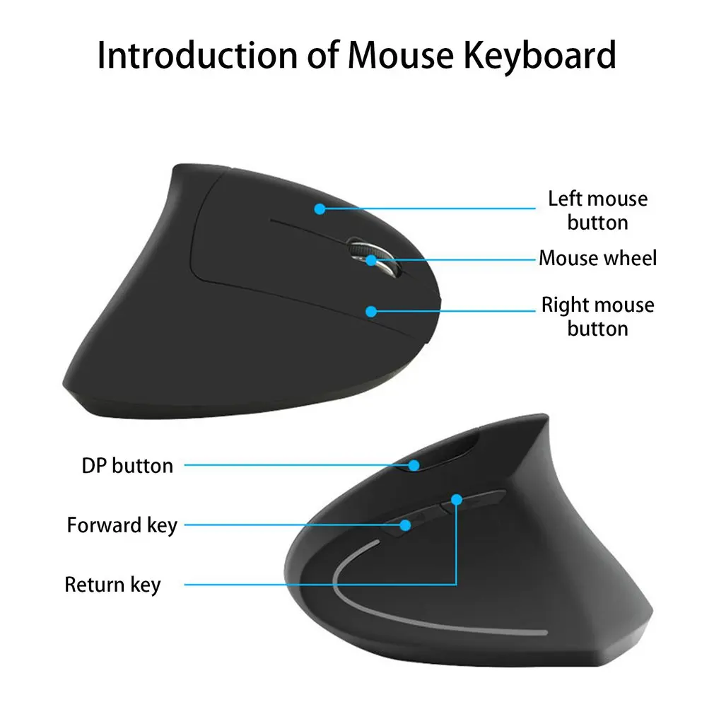 Беспроводная мышь эргономичная Вертикальная 3D мышь ноутбук ПК USB игровая оптическая мышь эргономичная мышь геймер для ПК ноутбук геймер мыши