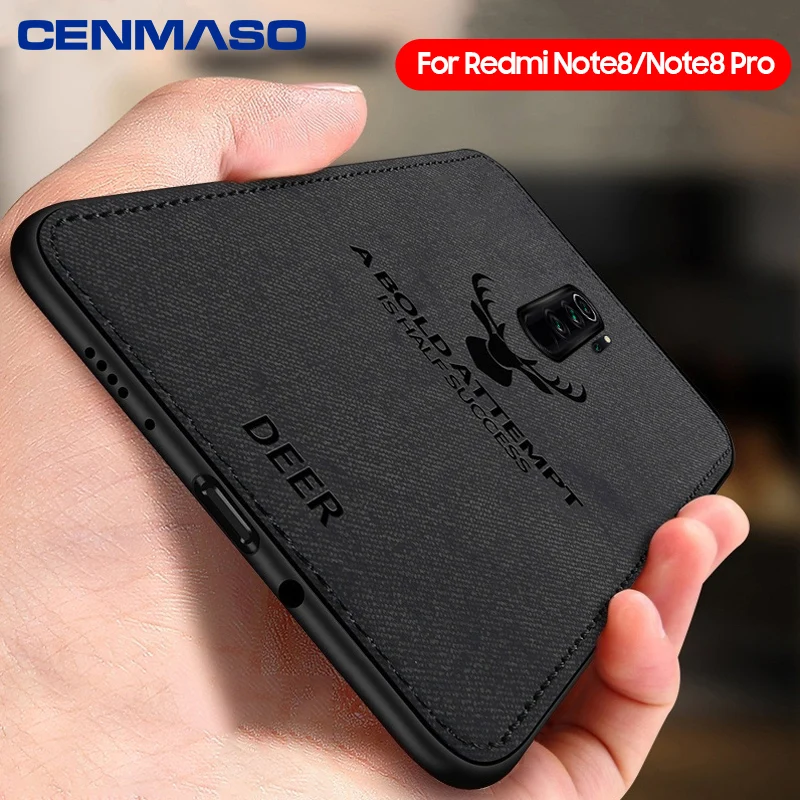 

For Redmi Note 8 Pro Case Fashion Cloth Fabric Soft Edge Shockproof Back Cover for Xiaomi Redmi Note 8 Note 7 Pro Case Fundas