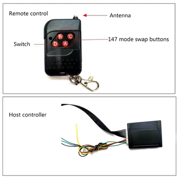 

56CM 7 Color 48 LED RGB Scanner Flash Car Strobe Knight Rider Kit Light Strip