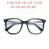 Matte Black Frame Polygon Myopia Eyeglasses Finished Women Men TR90 Student Prescription Spectacles Diopter 0 -1.0 -1.5 To -6.0 1