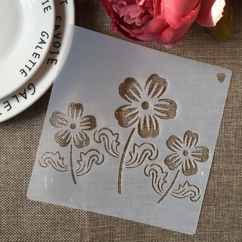 

1PCs 16*16cm Plum Flower DIY Craft Layering Stencils Painting Scrapbooking Stamping Embossing Album Paper Card Template