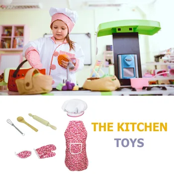 

Simulation Cooking Baking Kid Toddler Kitchen Toys Girls Mini Pretend Playset Apron Spoon Baking Toys for Kids
