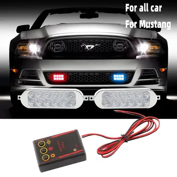 

2x12 leds Police lights LED Strobe light auto flash police flasher Ambulance Police light Flashing Firemen Lights