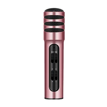 

Cable Karaoke Condenser Microphone Comes with Sound Card Portable Professional Home Studio Recording Song Anchor Live Broadcast