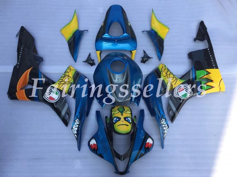 

New ABS Injection Mold motorcycle Fairings Kits 100% Fit For Honda CBR600RR F5 07 08 2007 2008 fairing set Blue Shark