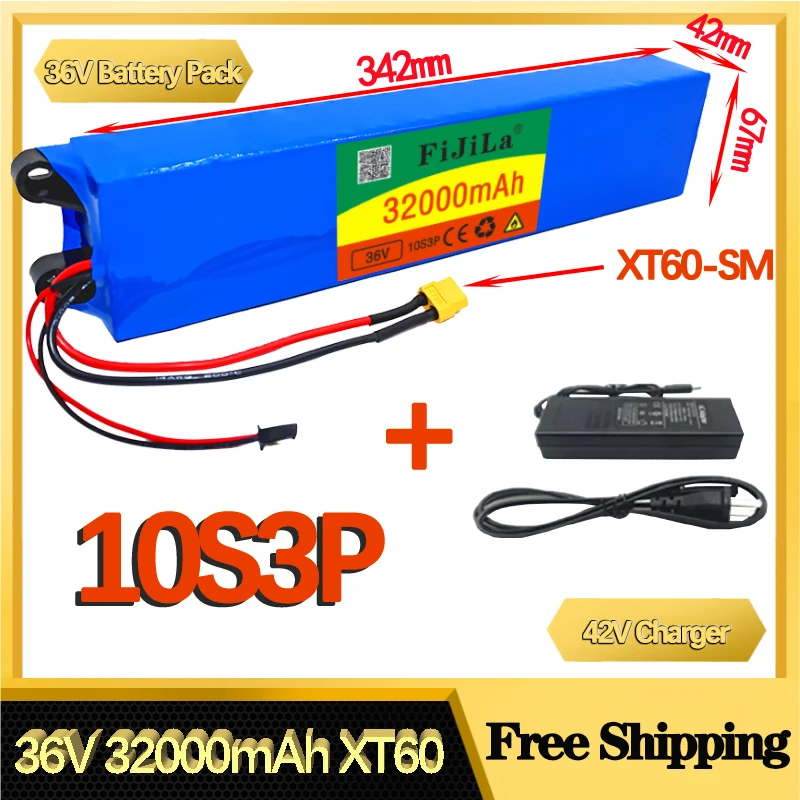 36V 32Ah Scooter Battery Pack for Xiaomi Mijia M365 36V 32000mAh