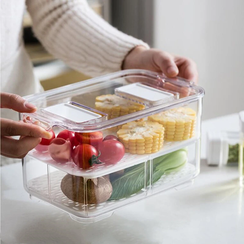 Home Storage Collection Utensils Storage Box Refrigerator Crisper With