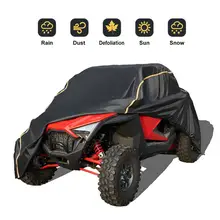 2020 KEMIMOTO UTV kapağı Polaris RZR PRO XP programı araç depolama kapakları siyah 210D Oxford su geçirmez malzeme