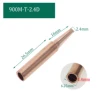 10pcs a pack of pure copper soldering iron Tsui 936 soldering iron lead-free environmentally friendly soldering iron head ► Photo 2/6