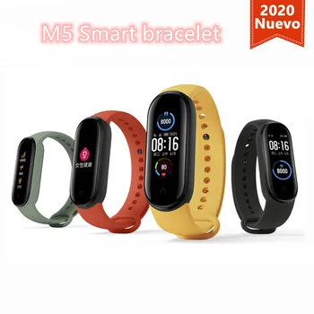 

2020 New M5 Smart bracelet AMOLED Dynamic Color Display smart Band Women's Health Magnetic Charging Rechargeable for xiaomi