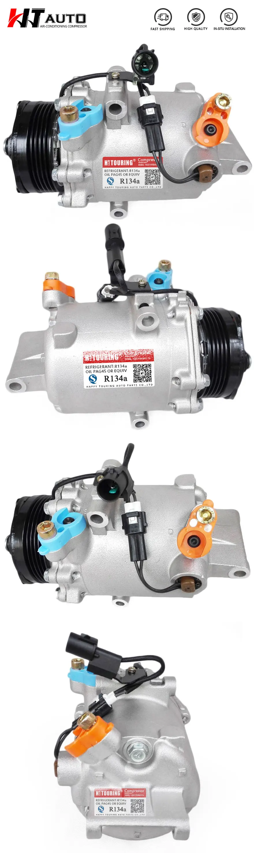 Компрессор переменного тока для Mitsubishi Colt Lancer X 1,6 1,8/Smart Forfour 7813A057, AKC200A089, 7813A151, AKC200A084 632088782525 5PK