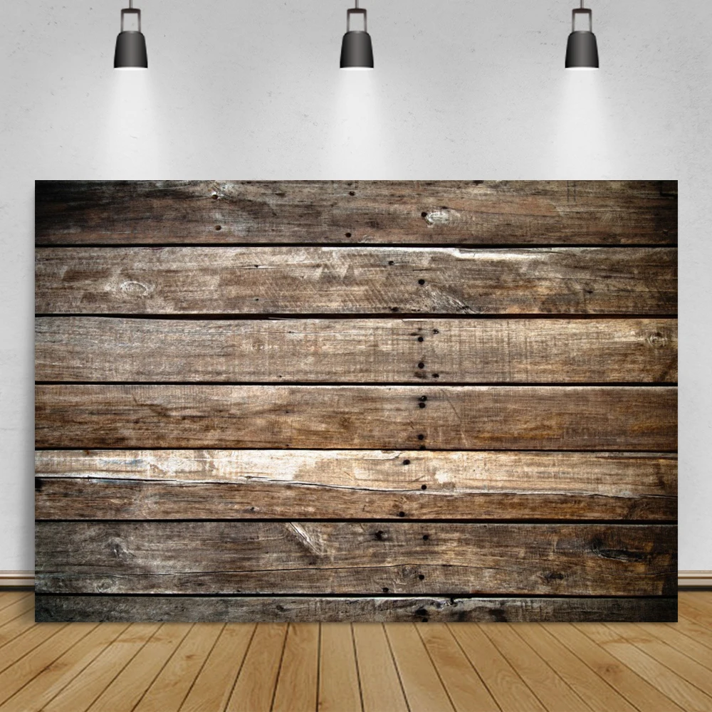 Wooden Backdrops For Photography Color Hardwood Pine Floor Baby Cake Smash Pet Doll For Digital Photo Studio Photo Backgrounds