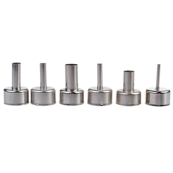 

High Quality 6Pcs/Set 858 Set Heat Nozzles Heat Gas Soldering Iron Air Solder Kit Air Soldering Station