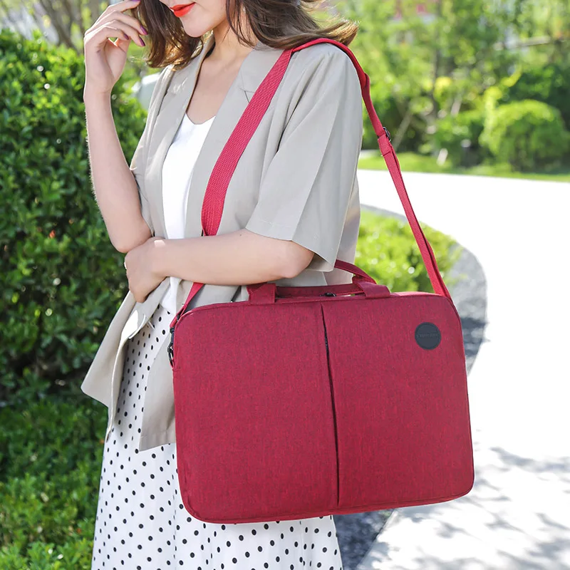 

2020 new Work Bag Briefcase Solid Color Computer Laptop Bate Ffice High Capacity Scratch Resistant Bags For Women