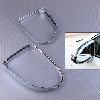 

DWCX 2PCS ABS Chrome Car Rearview Mirror Rain Eyebrow Cover Trim Fit for Hyundai Santa Fe 2019