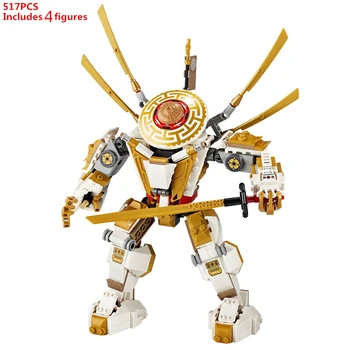 

2020 NEW NINJA Legacy Golden Mech Titan Robot Building Blocks Kit Bricks Classic Movie Model Kids Toys For Children Gift