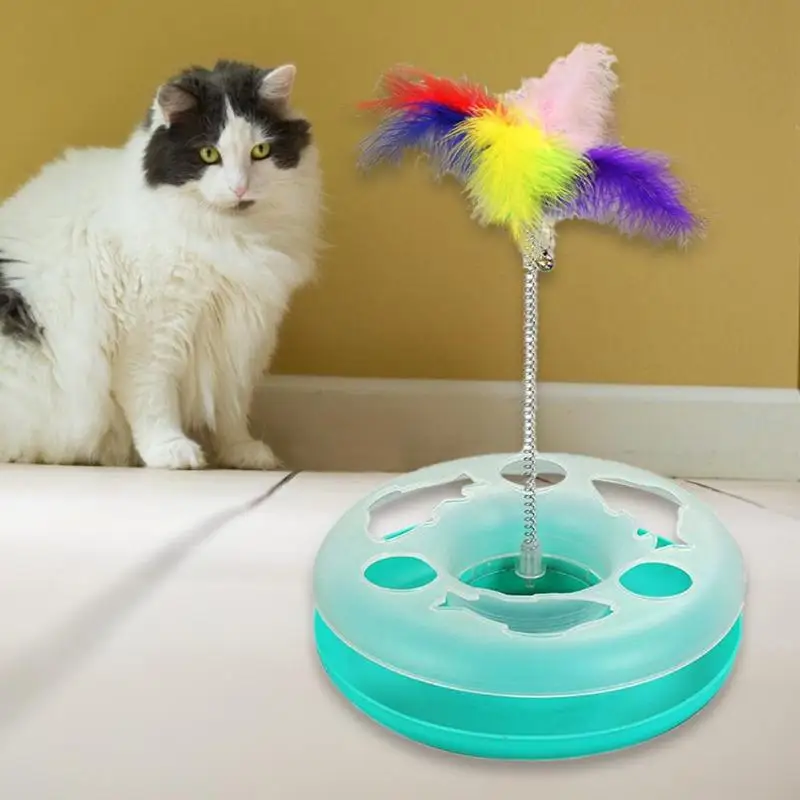 Elastic Feather Cat Toy False Mouse Pet Cat Toys Mini Funny Playing Toys For Cats Bottom Sucke Intelligence Playing Trainning