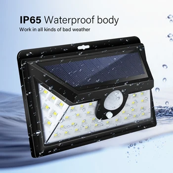 

20/30/42 LED Solar Light Motion Sensor Night Security Lamp With Remote Control Solar Garden Lights Waterproof For Outdoor