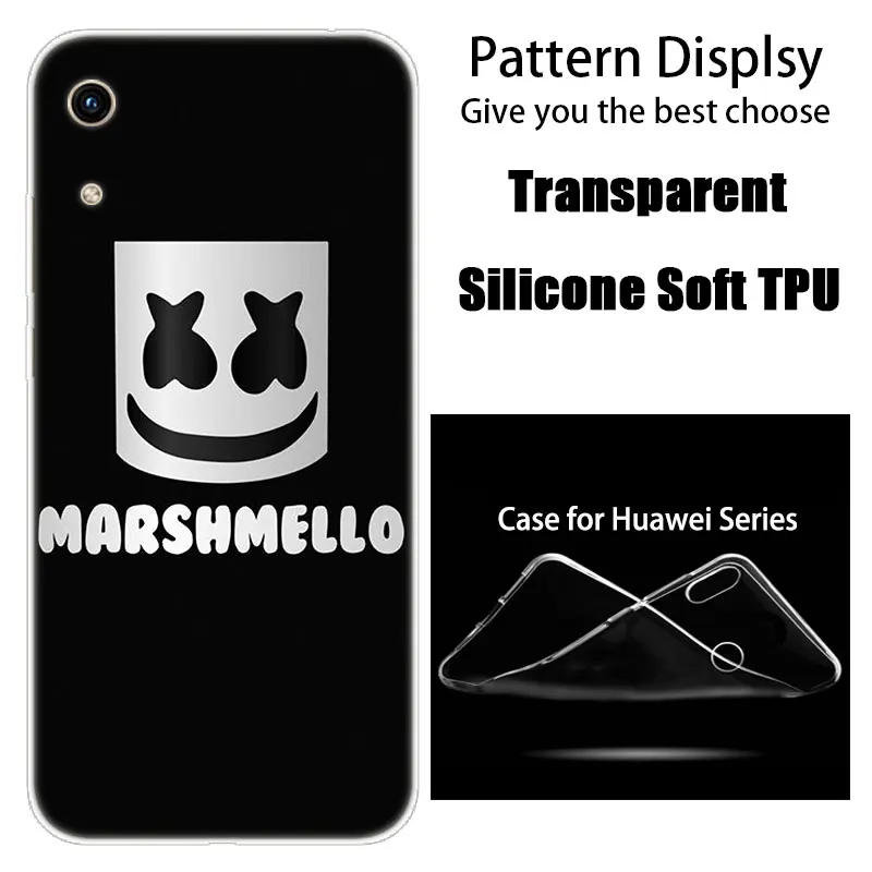 Роскошный силиконовый чехол DJ marshmallow для huawei Honor 9X 8A 7A 20 Pro 7X8X7 S 8S 8 9 10 Lite View 20 20i 10i Play Fashion Cover - Цвет: 004