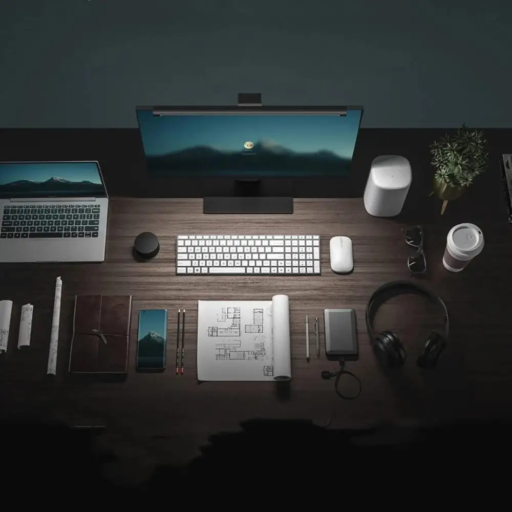 Xiaomi Mijia Lite Desk Lamp Foldable Student Eyes Protection USB Type-C for Computer PC Monitor Screen bar Hanging Light LED