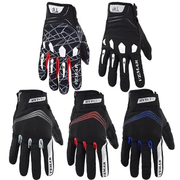 

VEMAR Series Gloves Motorcycle Full Finger Touch Screen Gloves Racing Motorbike Breathable Mesh Fabric Cycling moto luvas guante