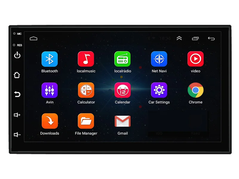 Maiyue star 7-дюймовый Mp5 мультимедийный плеер Android 2 Din автомобильный радиоприемник 1 Гб+ 16 Гб Gps навигации радио WI-FI Bluetooth Камера заднего вида