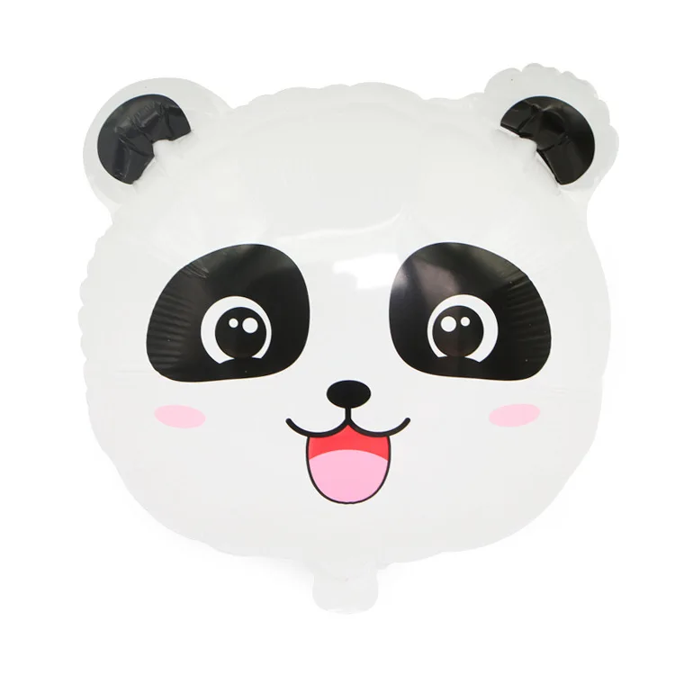 Desenho de urso panda fofo segurando balão de coração para animal kawaii de  festa de aniversário