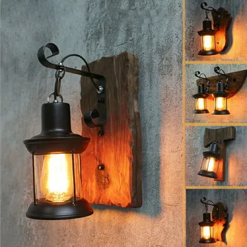 

Antique Vintage Iron E27 Wall Mount Lamp Indoor Room Light Fixture Decor For Bedroom Beside Hallway Corridor Bar Lighting