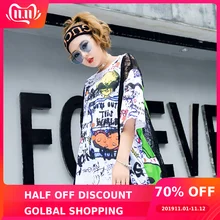 Модная брендовая женская летняя футболка в стиле хип-хоп большого размера, абстрактная креативная кружевная женская футболка с коротким рукавом