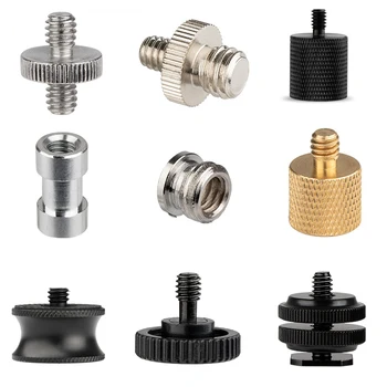 

Camera 1/4 To 3/8 Male To Female Screw Mount For Tripod Adapter Hot Shoe Stick Light Stand Bracket Monopod Revolution Screws
