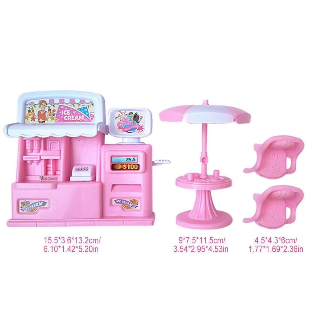 Имитация кукольного домика мебель магазин мороженого обеденный кухонный стол Шкаф детская девочка ролевые игрушки аксессуары DIY домашний