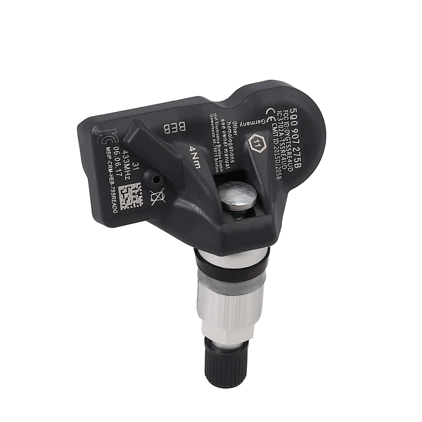 Justech 4 шт. TPMS датчик давления в шинах s 5Q0907275 для Audi Skoda VW Porsche Bentley 433 МГц датчик давления в шинах автомобиля