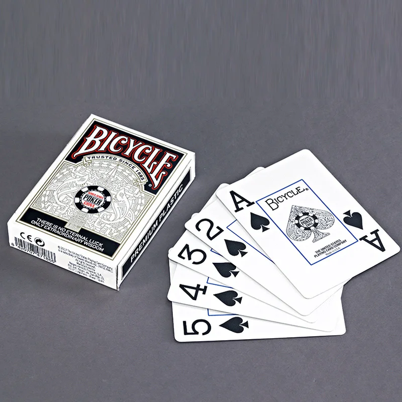 Велосипед WSOP Китай ПВХ игральные карты Премиум пластик Dura Flex Deck Poker Размер волшебные карты волшебные фокусы Волшебный реквизит