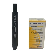 

Accu-chek Softclix Fastclix Lancet Device Accuchek Kit Diabetes Accu Check Lancing Pen Finger Sterile Blood Lancet 100 Lancets