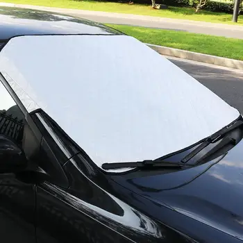 

Car Sun Protector Car Windshield Sun Shade Blocks UV Rays Car Front Windshield Cover Windshield Sun Visor Protector Aluminum Fo