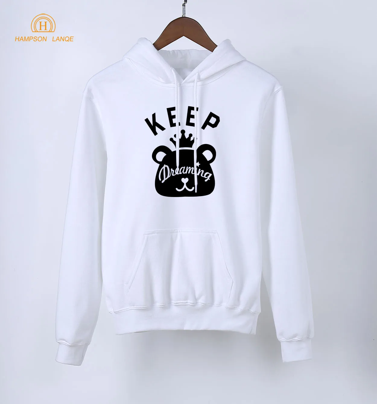 Keep Dreaming Kawaii толстовки с принтом медведя весна осень женские Kpop Толстовки синий теплый флис Harajuku худи
