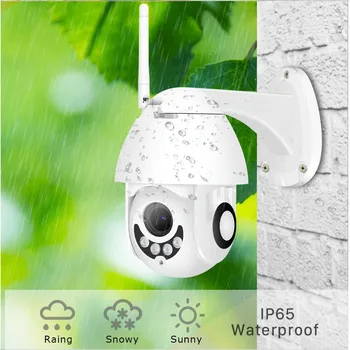 

Audio SD Card IR Vision IP ONVIF Video Surveillance 1080P H.265 Speed Dome Outdoor WiFi Wireless Pan Tilt IP Camera 2 Way