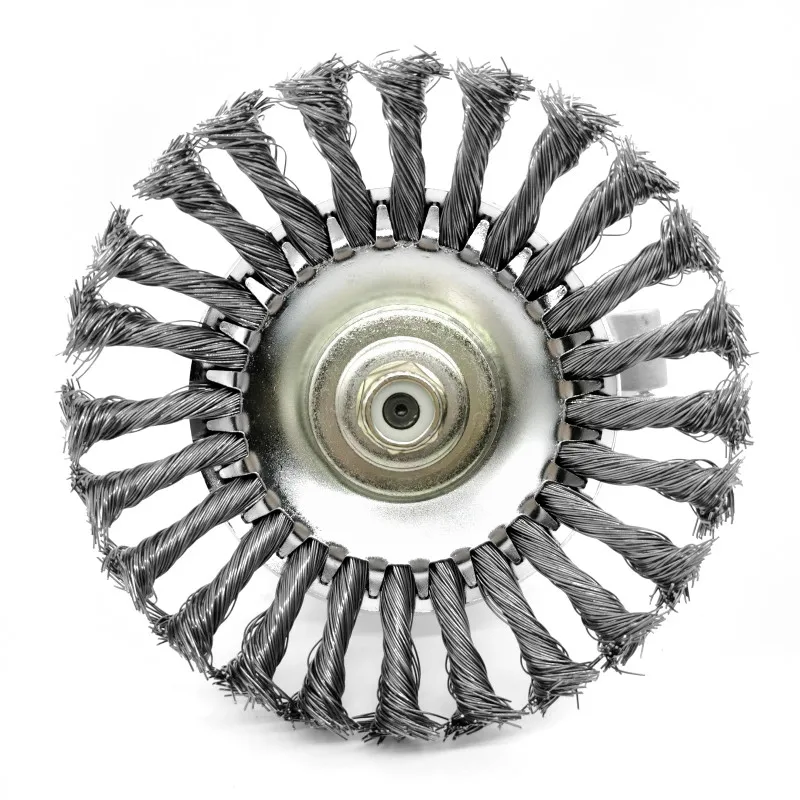 8 дюймов Стальная проволока колесная щетка триммер головка газонокосилки