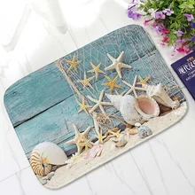 Современный фланелевый ковер с принтом, 3D принт морской звезды, Парусная расцветка, ковер для гостиной, спальни, домашний декор, коврик