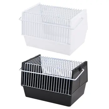 

Travel Bird Carrier Cage Wire Rectangular for Small Birds and Canaries Outdoor 95AA