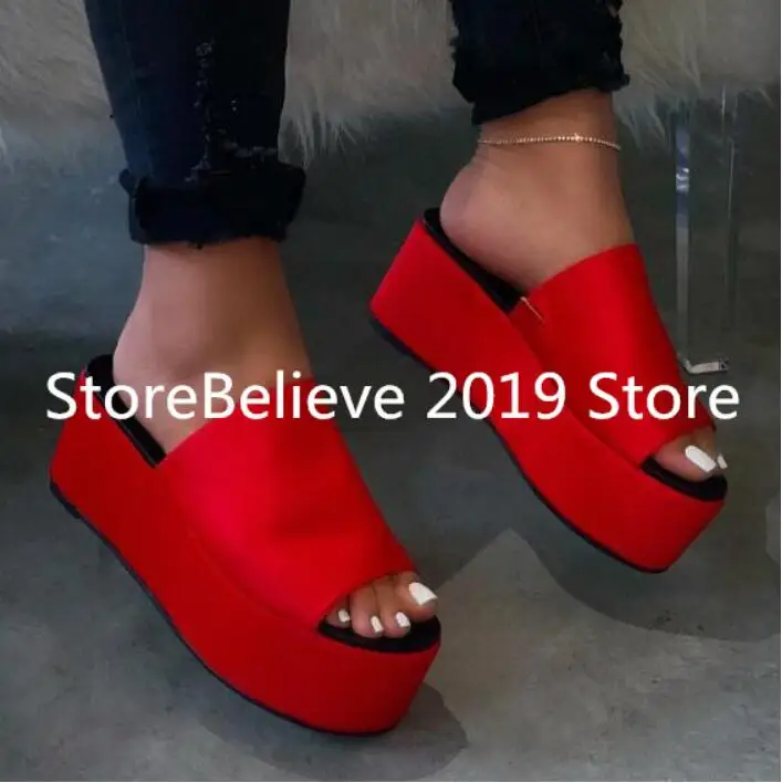 outdoor beach flip flop MS summer new 2020 women high-heeled flat non-slip slippers waterproof platform durable sandals | Обувь