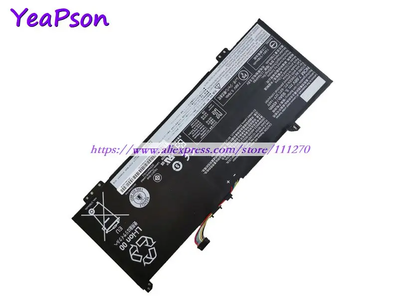 Аккумулятор Yeapson L17M4PB0 L17C4PB0 для ноутбука Lenovo Ideapad 530s 14IKB Yoga 7 68 530 в 45