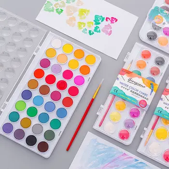 

48 Colors Painting Art Graffiti Pen Children Drawing Stationery Cartoon Watercolor Pencil Set Color Nontoxic Painting Pen Kid Sc